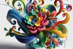 bouquet-abstract-flowers-3d