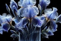 blue-irises-in-a-clear-glass-vase