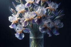 bouquet-of-purple-irises-in-a-glass-vase