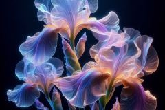 purple-iris-flowers-with-transparent-petals