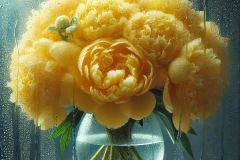 bouquet-of-yellow-peonies-in-a-glass-vase