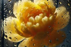 yellow-peony-with-drops