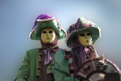 couple in carnival costume in Venice