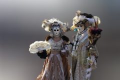 couple in carnival costume in Venice